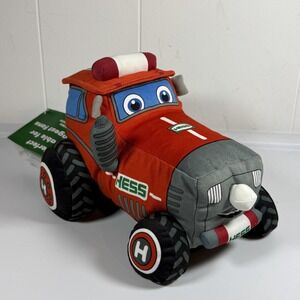 NWT Hess 2025 Truck My Plush Farm Tractor Red Sings And Lights Up w license card